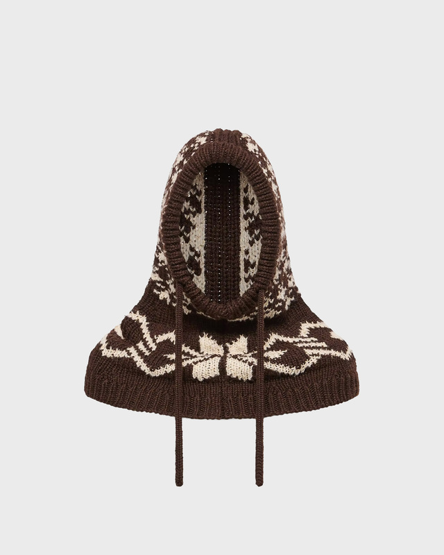 Balaklava Jacquard Sequin Brun
