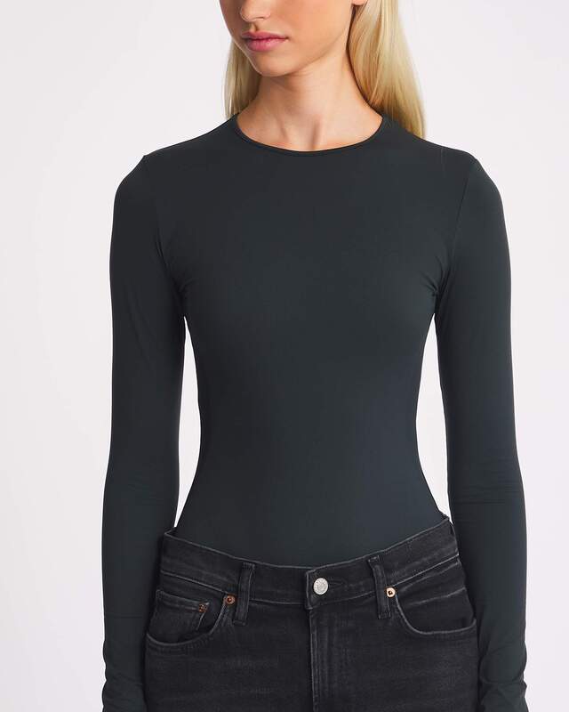 AGOLDE Bodysuit Aura Long Sleeve  Grå L