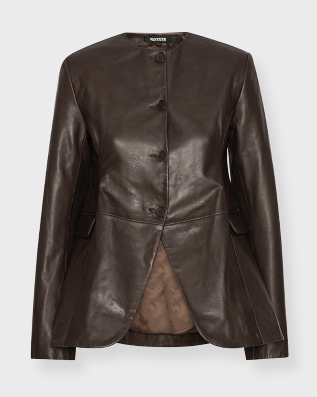 Jacket Flared Leather Mole