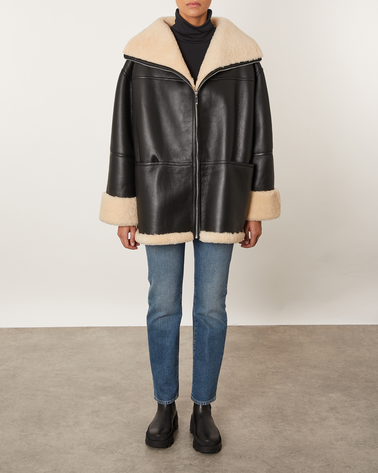 toteme shearling jacket