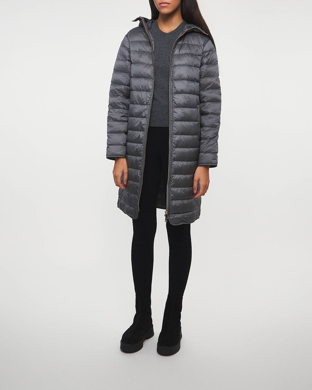 Moncler Jacka Bonrepos Long Coat Charcoal MONCLER 2 (M)