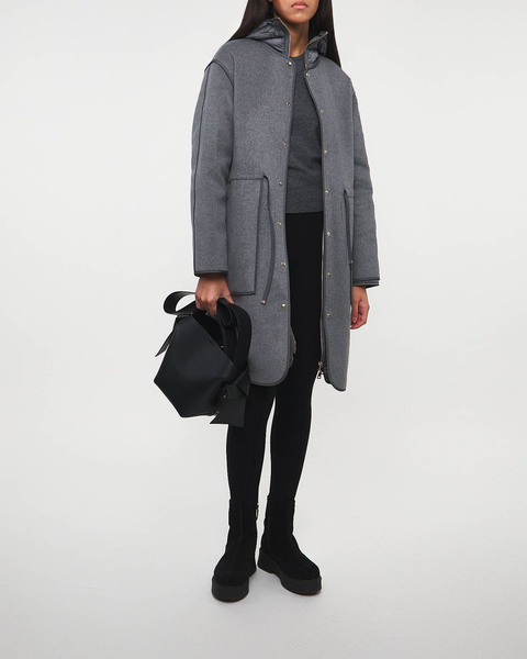 Jacka Bonrepos Long Coat Charcoal 2