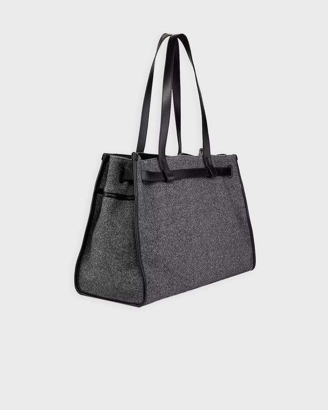 Proenza Schouler Väska Belted Tote in Felt Navy ONESIZE