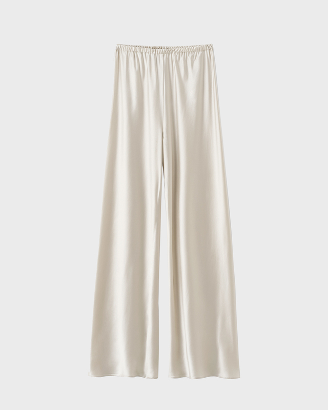 Almada Label  Trousers Bias Satin Pants Pearl L