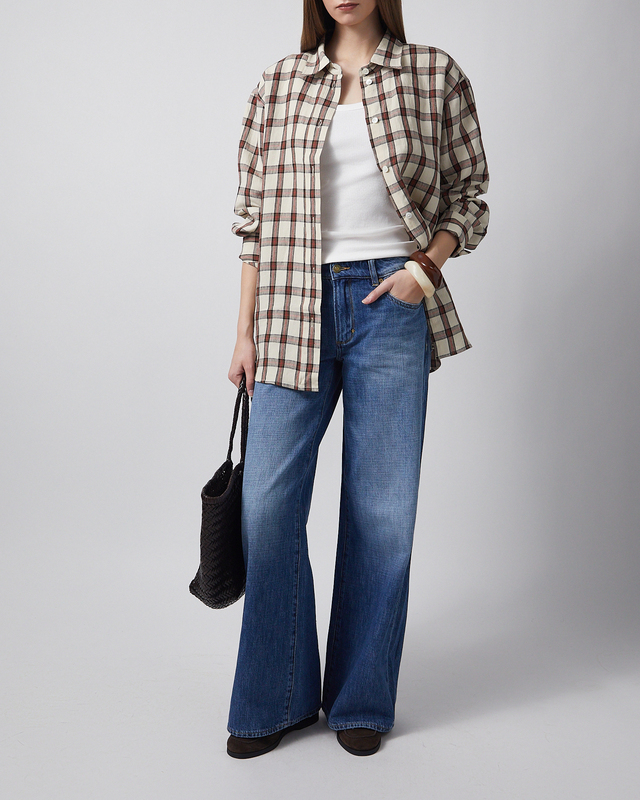 Shirt Oversized Check Röd