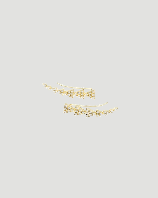 CBYC Earring Gloria Ear Climber Gold ONESIZE