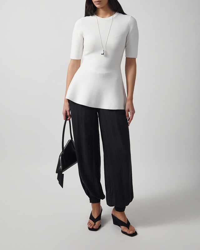 Topp Grenada Peplum Vit