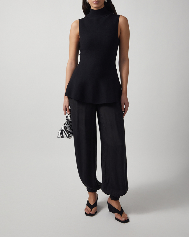 Trousers Ballon Cupro Black