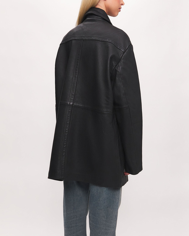 HOPE  Jacket Leather Delusioin Washed Black 34