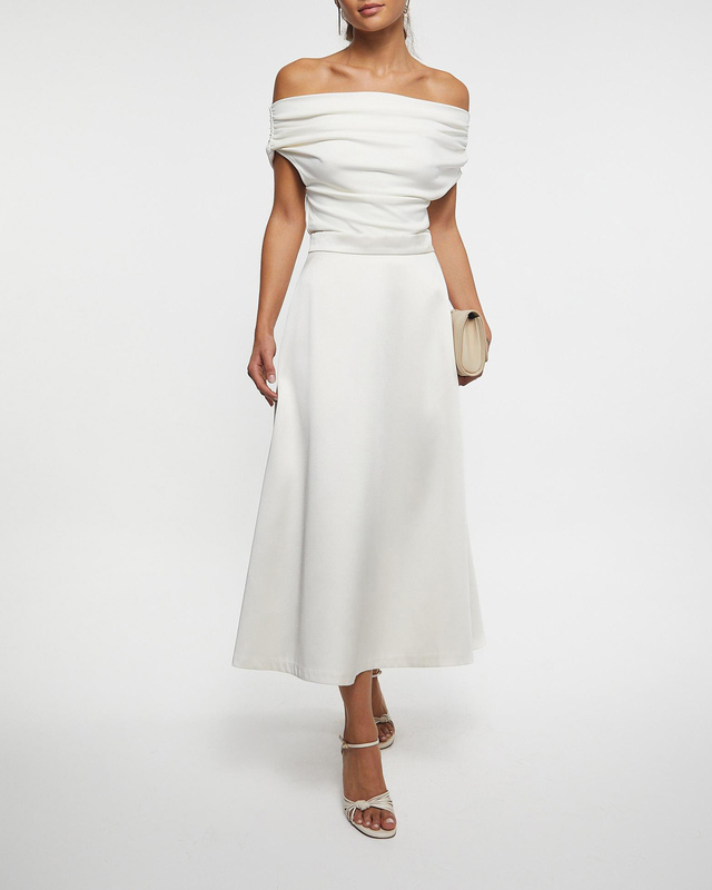 Kjol Rio Satin Creme