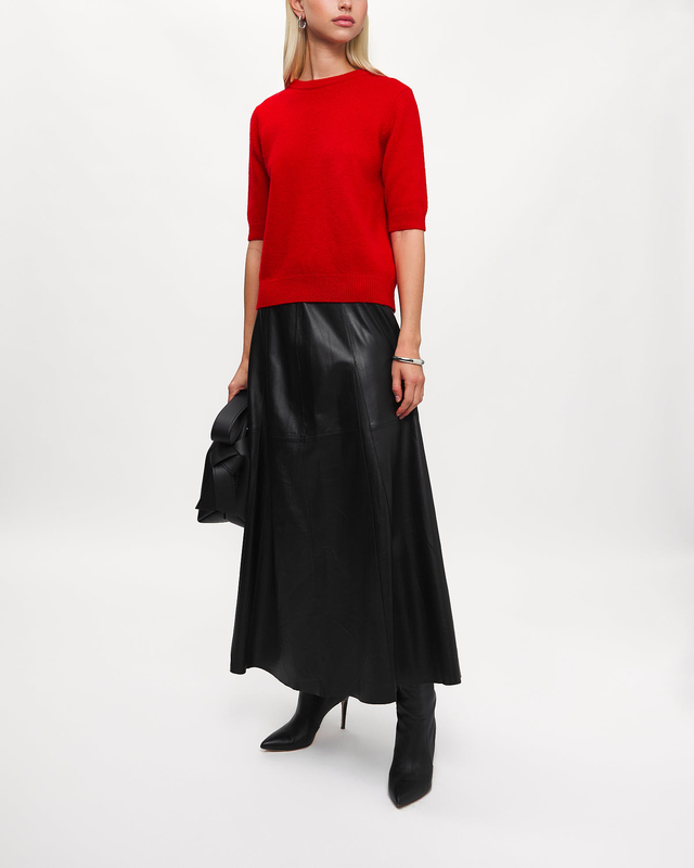 Wakakuu Icons Top London Wool Cashmere Red S