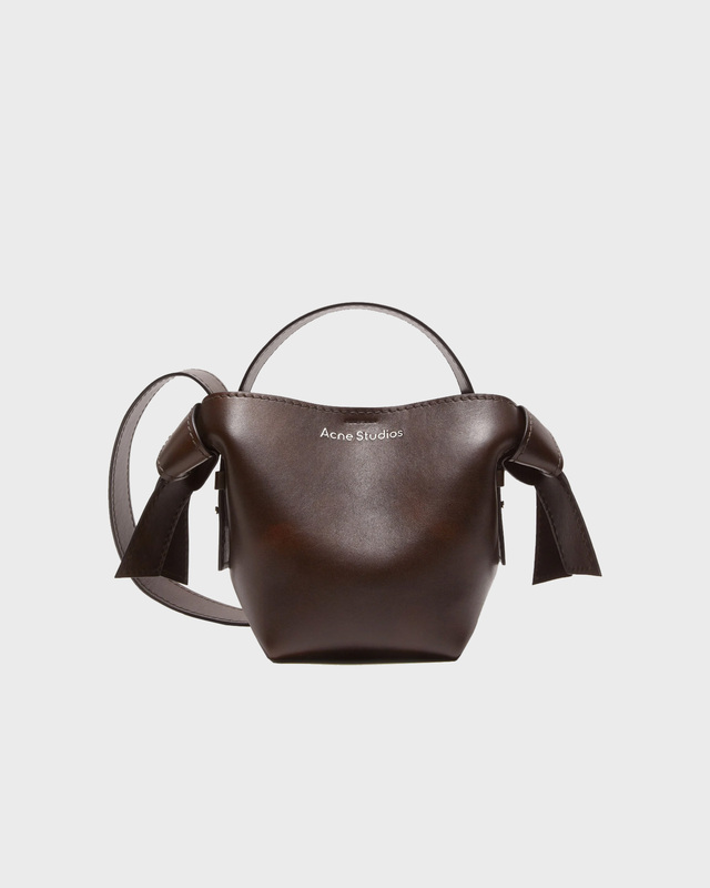 Acne Studios Musubi Mini Shoulder Bag  Dark brown ONESIZE