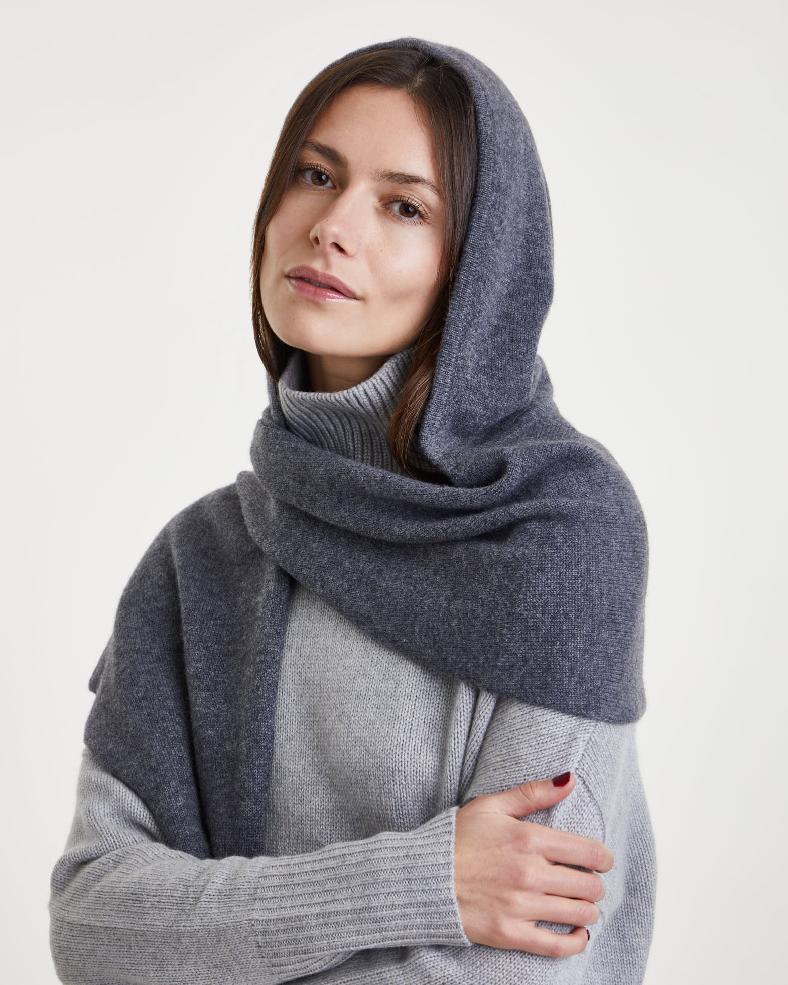 LISA YANG Scarf Rina Hooded Cashmere | WAKAKUU