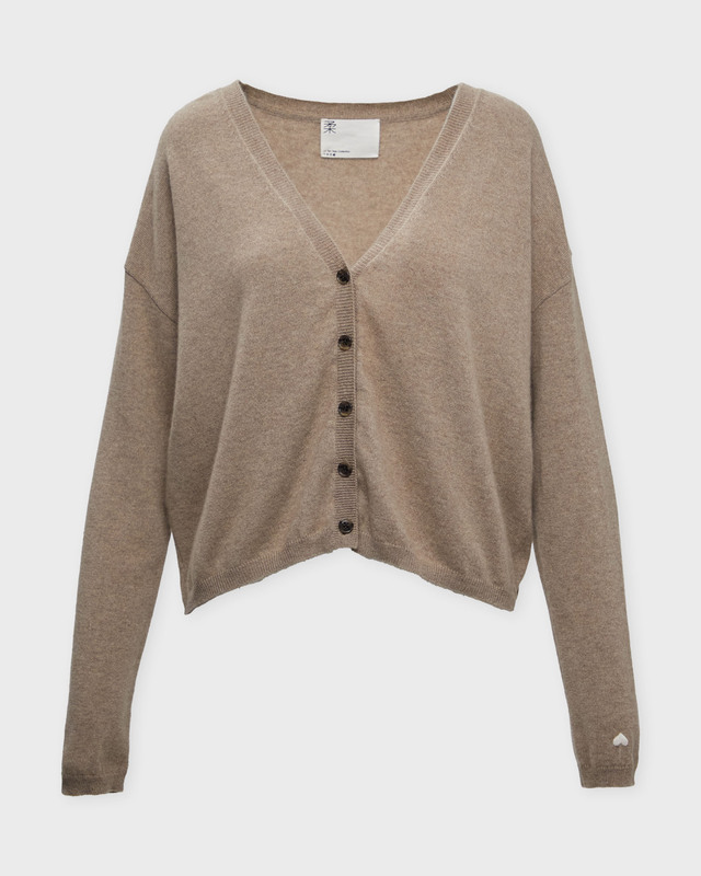 LISA YANG Cardigan Abby Cashmere Brun 1 (S-M)