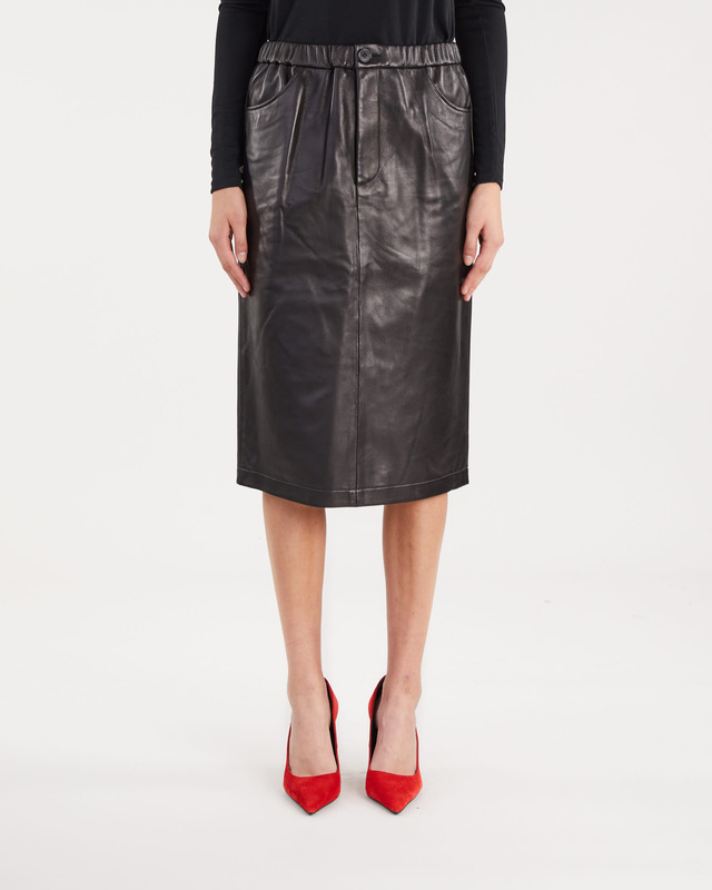 Teurn Studios Skirt Leather Pencil | WAKAKUU