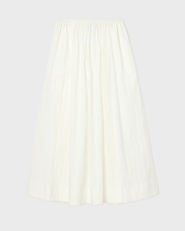Kjol Cotton Maxi Vit