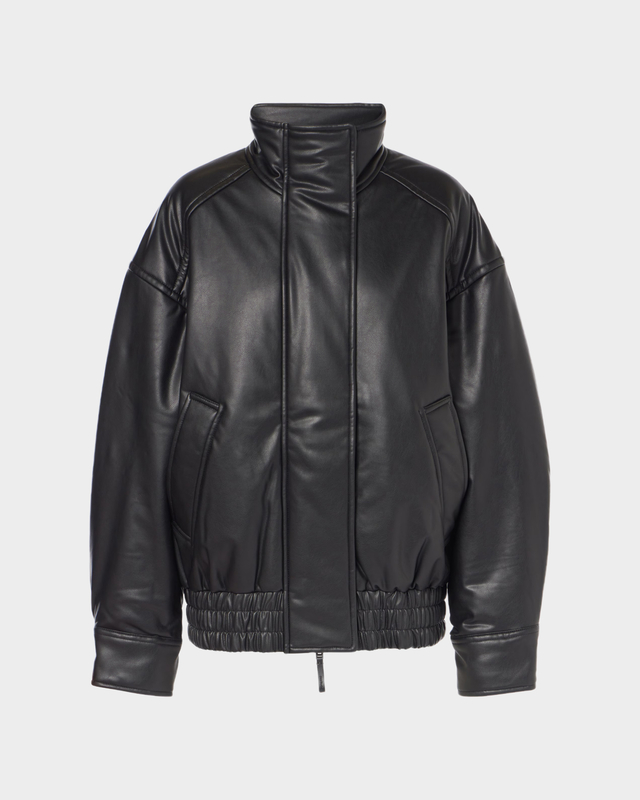 Acne Studios Jacket Leather Bomber Black 34