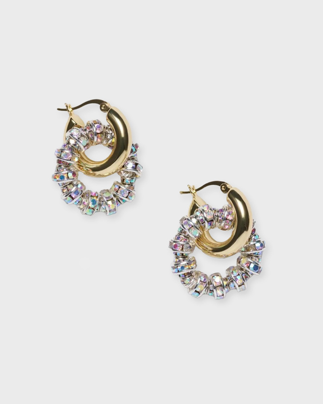 Pearl Octopuss.y Earrings Les Créoles Petites Guld ONESIZE