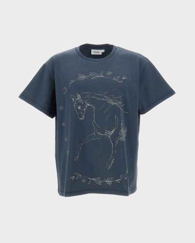 T-skjorte Faded Horse Trot Tee Navy
