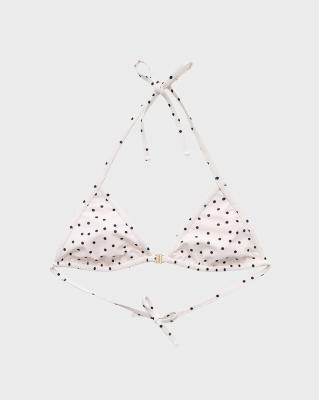 Bikinitopp Astrida Triangle Creme/svart