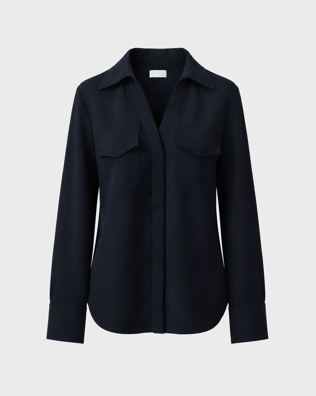 Bluse Crepe Maria Navy