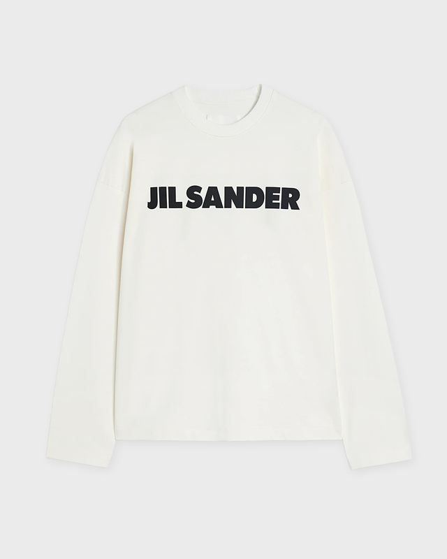 T-Shirt Logo Long Sleeve Porcelain