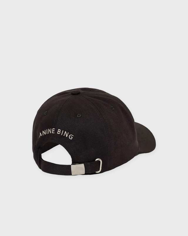 Anine Bing Cap Jeremy Baseball Logo Vintage black ONESIZE