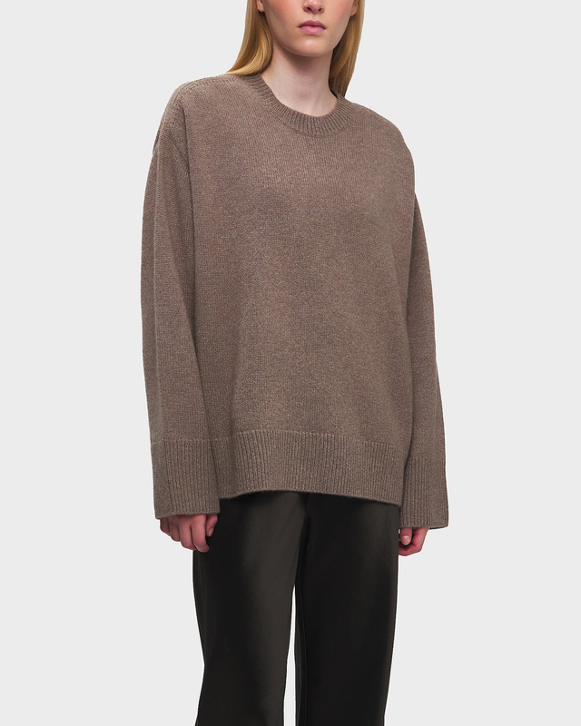 Teurn Studios Sweater Cashmere Crewneck Brown L