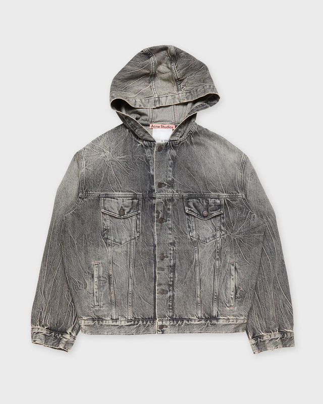 Jacka Hooded Denim Washed black