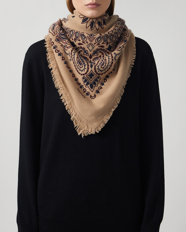 Scarf Hachiko Western Light beige 