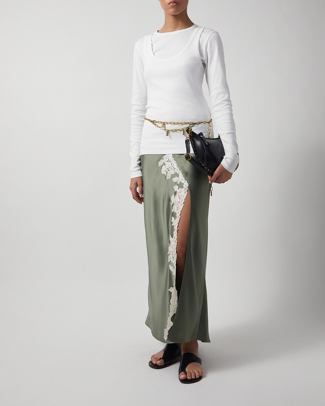 T-shirt Long-sleeved Brita Flat Vit