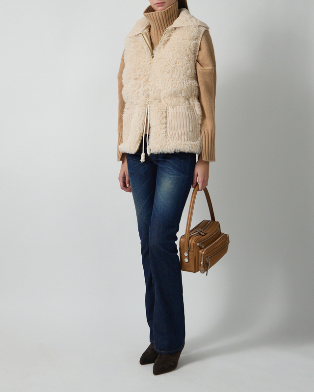 Vest Wool & Cashmere Blend Down Beige