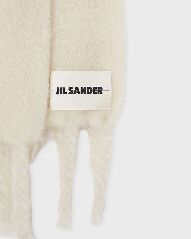 JIL SANDER Scarf Plain Label White ONESIZE