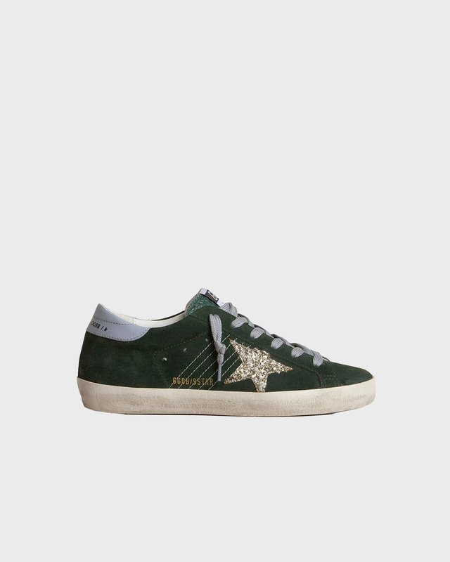 Sneakers Super Star Suede Glitter Star Leather Dark Green