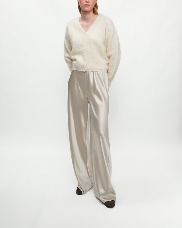 Almada Label  Trousers Bias Satin Pants Pearl L