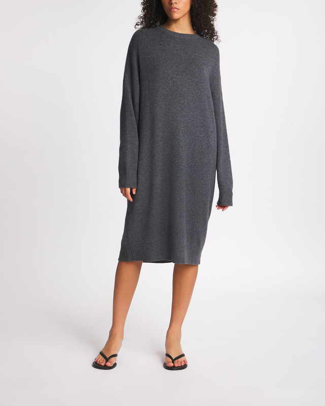 LISA YANG Dress Faye Cashmere Grå 0 (XS-S)