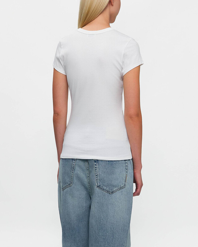 Filippa K T-Shirt Fine Rib White M