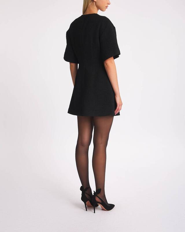 Malina Dress Rayna Boucle Mini Black M